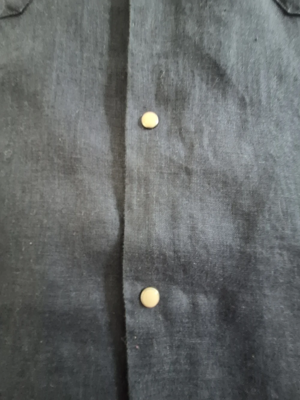 Doppelgänger Linen Western Shirt Black XXL Coastal Cowboy Italy Southern Cruise - Picture 4 of 12